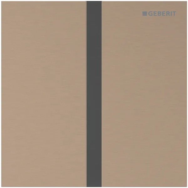 Geberit Typ 40 UR-Strg. m. elektron. Sp-Ausl. Netz.-Betr., Square, rotgold gebü./Etc