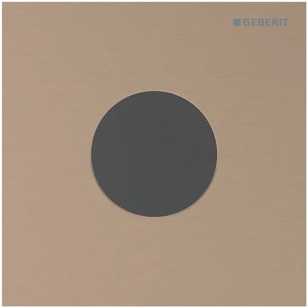 Geberit Typ 40 UR-Strg. m. elektron. Sp-Ausl. Batt.-Betr., Round, rotgold gebü./Etc