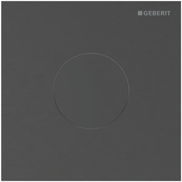 Geberit Typ 40 UR-Strg. m. elektron. Sp-Ausl. Batt.-Betr., Round, schw-chr. gebü./Etc