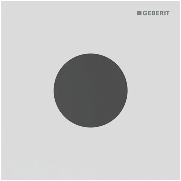 Geberit Typ 40 UR-Strg. m. elektron. Sp-Ausl. Netz.-Betr., Round, weißmatt/Etc