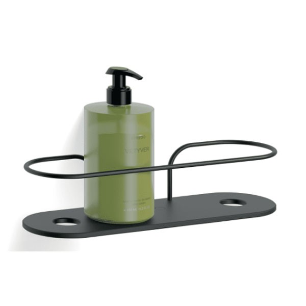 Giese Duschkorb zur nachträglichen Montage an einer Brausestange schwarz matt Schichtstoff HPL in schwarz