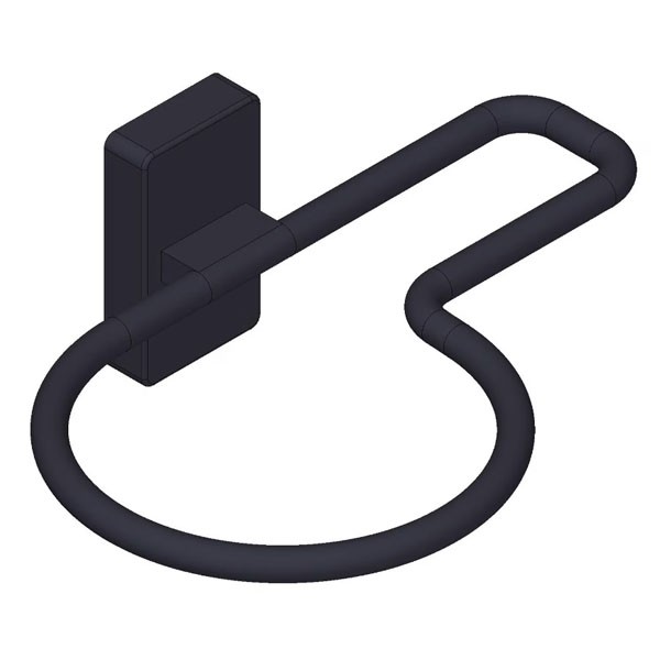 Giese Föhnhalter mit Glätteisenhalter schwarz matt