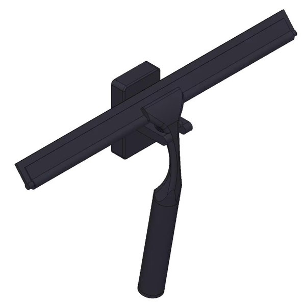 Giese Haken mit Wischer schwarz matt