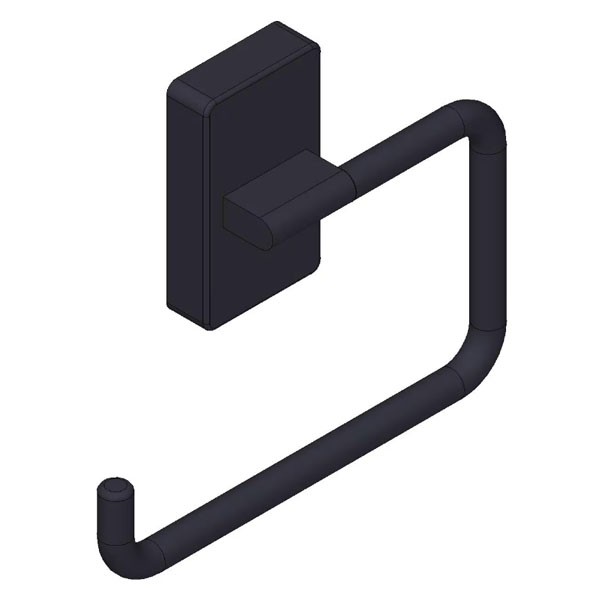 Giese Papierhalter Öffnung links schwarz matt