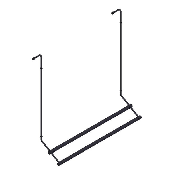 Giese Server Duschwandmodell schwarz matt