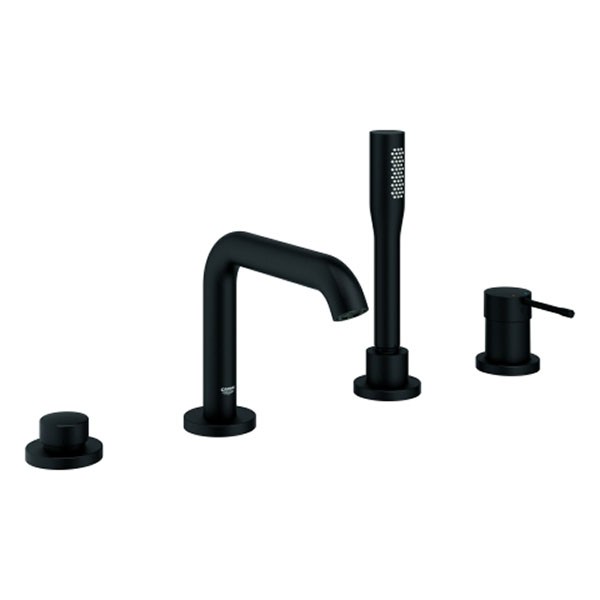 GROHE 4-Loch-Einhand-Wannenkombination Essence 25251_1 phantom black