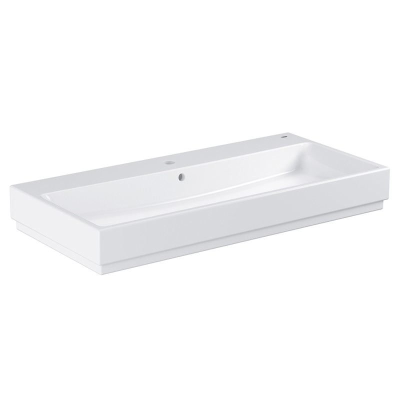 GROHE Aufsatz-WT Cube Keramik 39475 100cm PureGuard alpinweiß