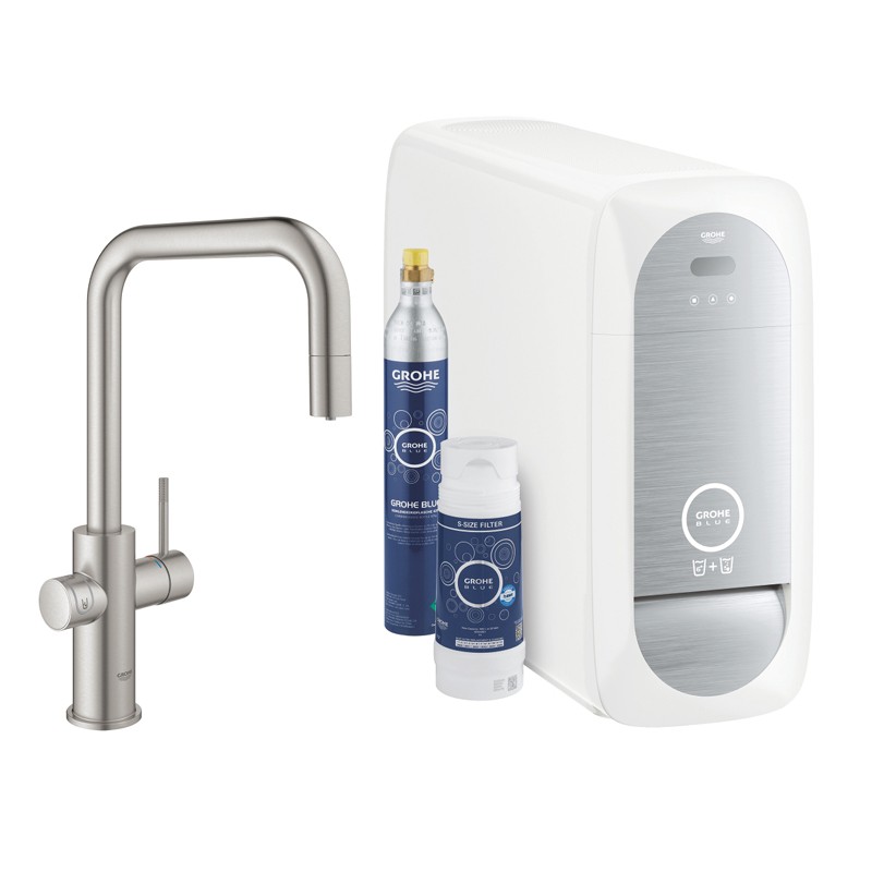 GROHE Blue Home Starter Kit 31543 auszb. Mousseur Bluetooth/WIFI U-Asl.supersteel