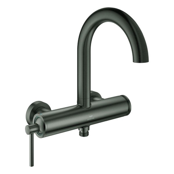 GROHE Einhand-Wannenbatterie Atrio 24367 Wandmontage hard graphite geb.