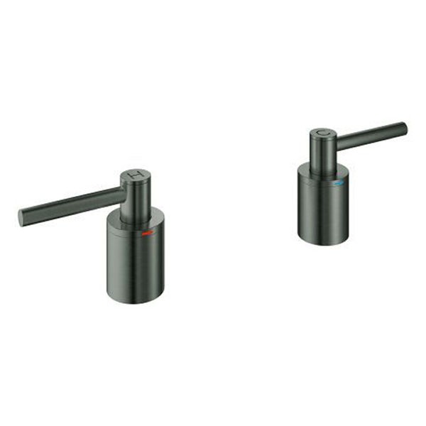 GROHE Hebelgriffe Atrio 14218 1 Paar hard graphite gebürstet