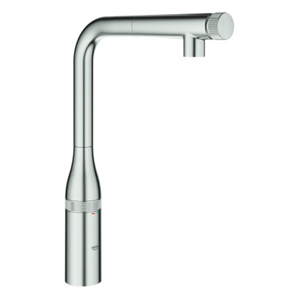 GROHE SPT-Batterie Essence Smart Control 31615 L-Ausl. azb. Spülbrause supersteel