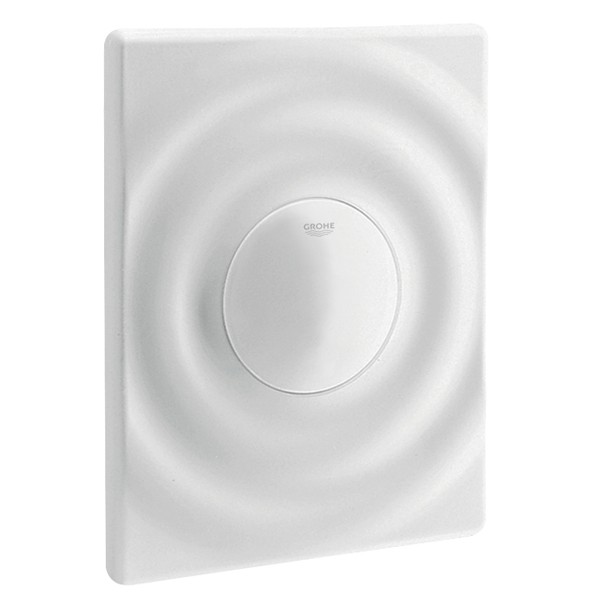 GROHE WC-Betätigung Surf 37063 156x197mm mit Druckknopfbet. alpinweiß
