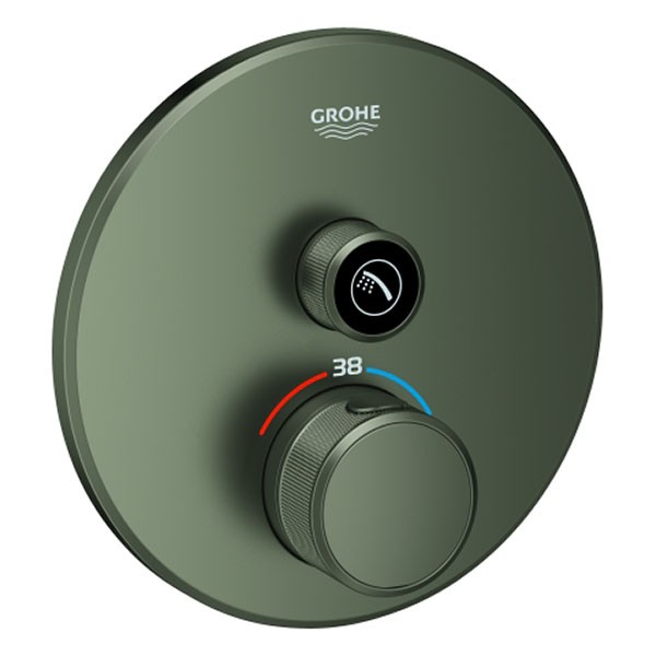 GROHE Thermostat Grohtherm SmartControl 29118 FMS rund 1 ASV satin graphite
