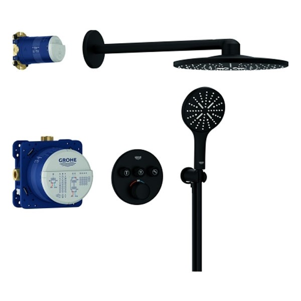 GROHE UP-D.system Grohtherm SmartControl 34863 THM runde Form 3 ASV phantom black