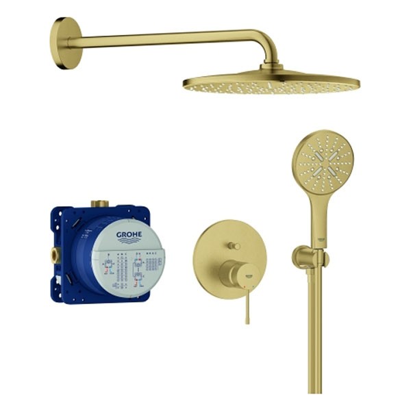 GROHE UP-Duschsystem Essence 25287 2-WU KB RSH Mono 310 cool sunrise gebürstet