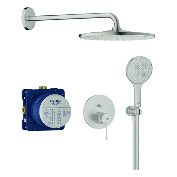 GROHE UP-Duschsystem Essence 25287 2 WU KB Rainshower Mono 310 supersteel