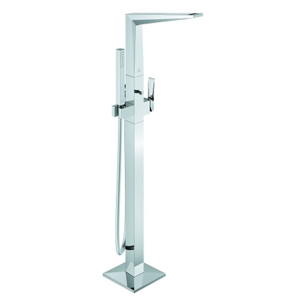 GROHE Wannenbatt. Allure Bril. PC 24422 Bodenmontage Griff Rändelstruktur chrom