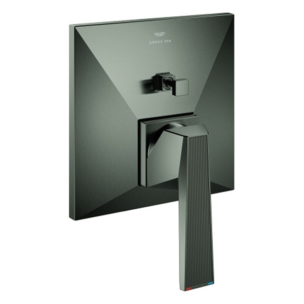 GROHE Wannenbatt. Allure Bril. PC 24425 FMS Griff Rändelstruktur hard graph. gb.