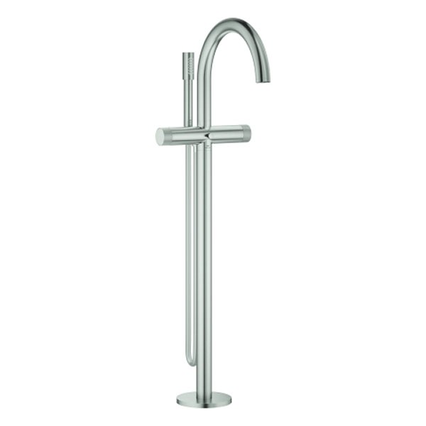 GROHE Wannenbatterie Atrio Private C. 25229 BM Knopfbetätigung supersteel