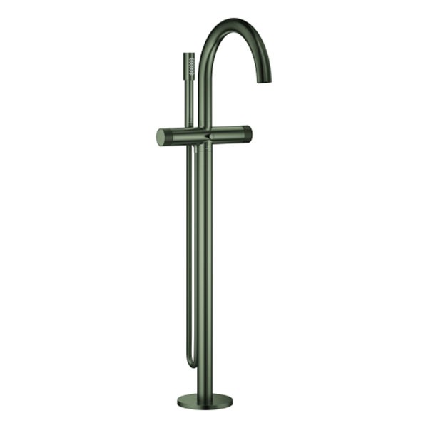 GROHE Wannenbatterie Atrio Private C. 25229 Bodenm. Knopfbet. satin graphite