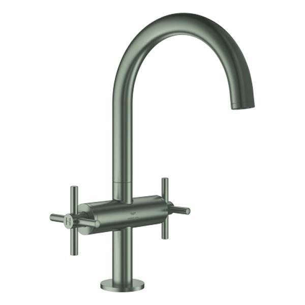 GROHE WT-Einlochbatterie Atrio 21144 DN15 L-Size Kreuz-Griff satin steel