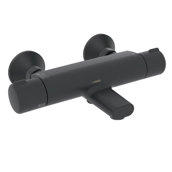 HA Wafü und Brausebatt. HANSAMICRA 5816 Ausld. 159 mm DN15 Matt-Schwarz