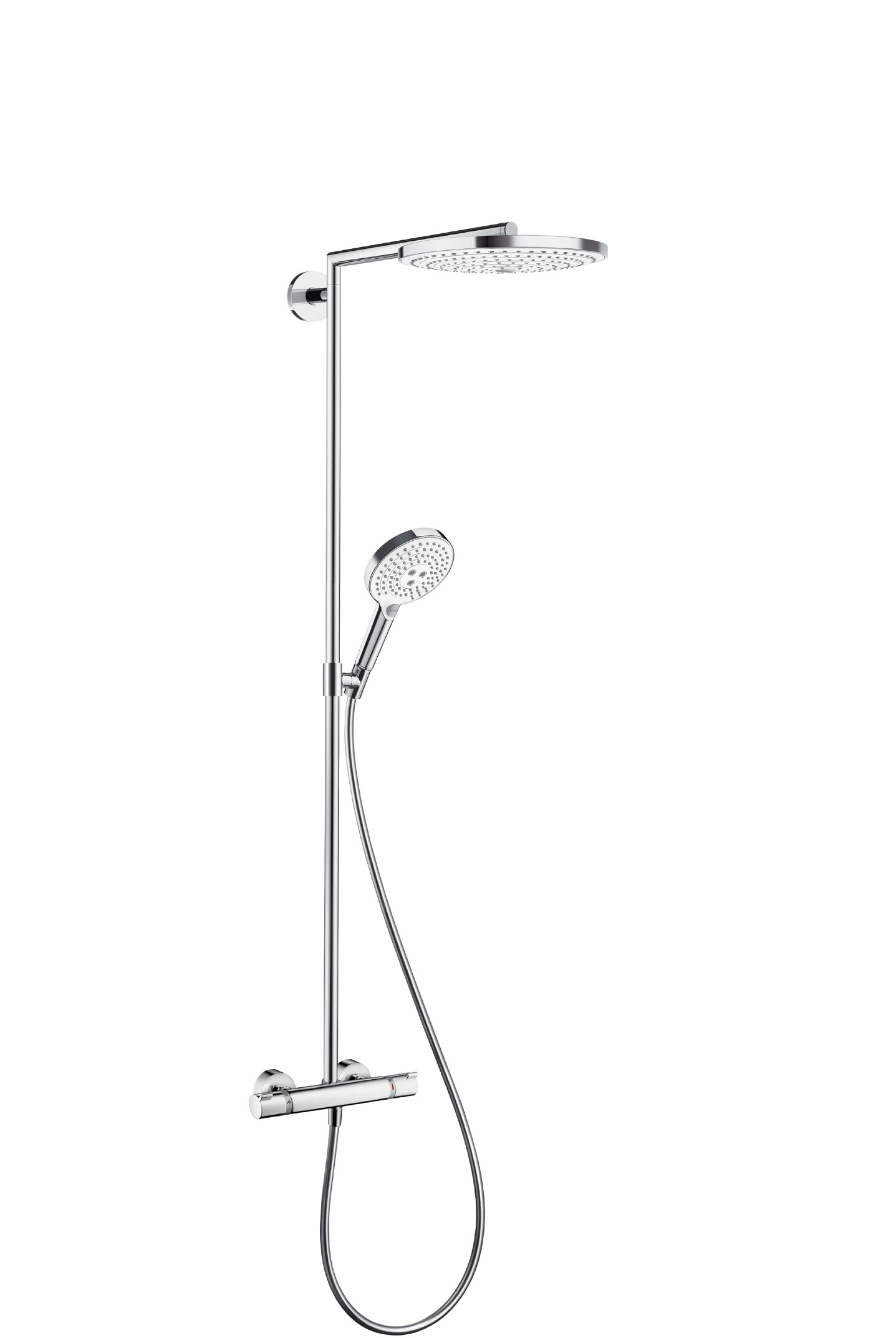 Hansgrohe Showerpipe Raindance Select weiss/chrom mit Kopfbrause S 300 2jet