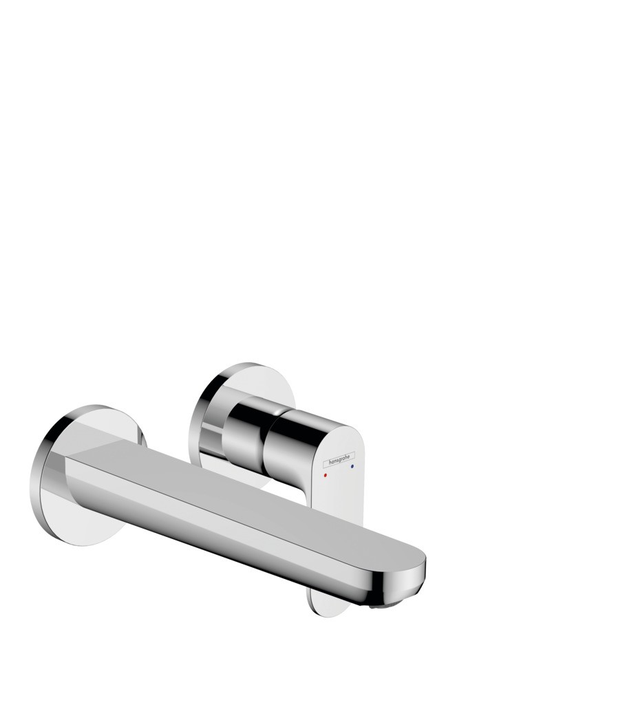 Hansgrohe 2-Loch Waschtischmischer Unterputz Rebris S F-Set 195 mm Auslauf chrom