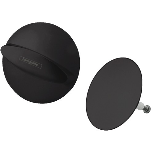 Hansgrohe Ab-u.Überlaufgarnitur Flexaplus F-Set (Griff u.Stopfen) mattschwarz