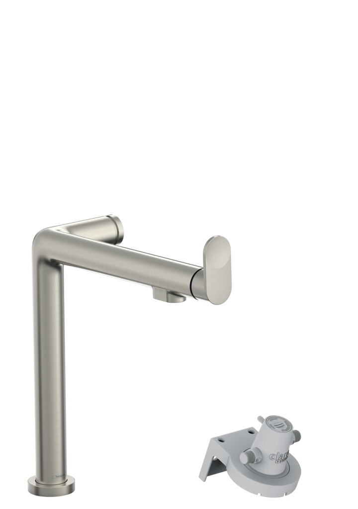 Hansgrohe Aqittura M91 FilterSystem 240, 1jet Edelstahl Finish