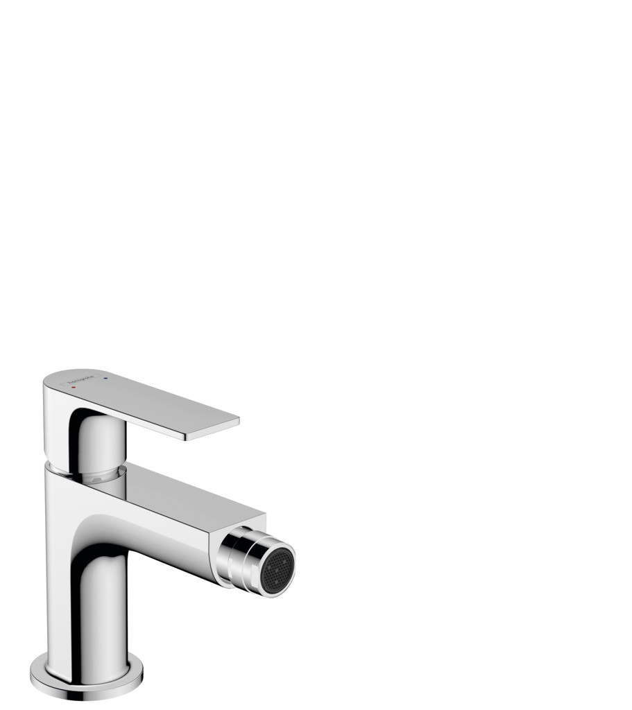 Hansgrohe Bidetmischer Rebris E mit Metall Zugstangen-Ablaufgarnitur chrom