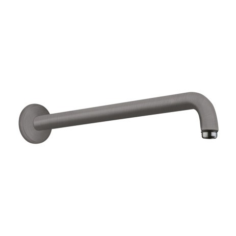 Hansgrohe Brausearm DN15 389mm Ausladung 90 Grad brushed black chrome ohne Kugelgelenk