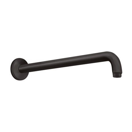 Hansgrohe Brausearm DN15 389mm Ausladung 90 Grad mattschwarz ohne Kugelgelenk