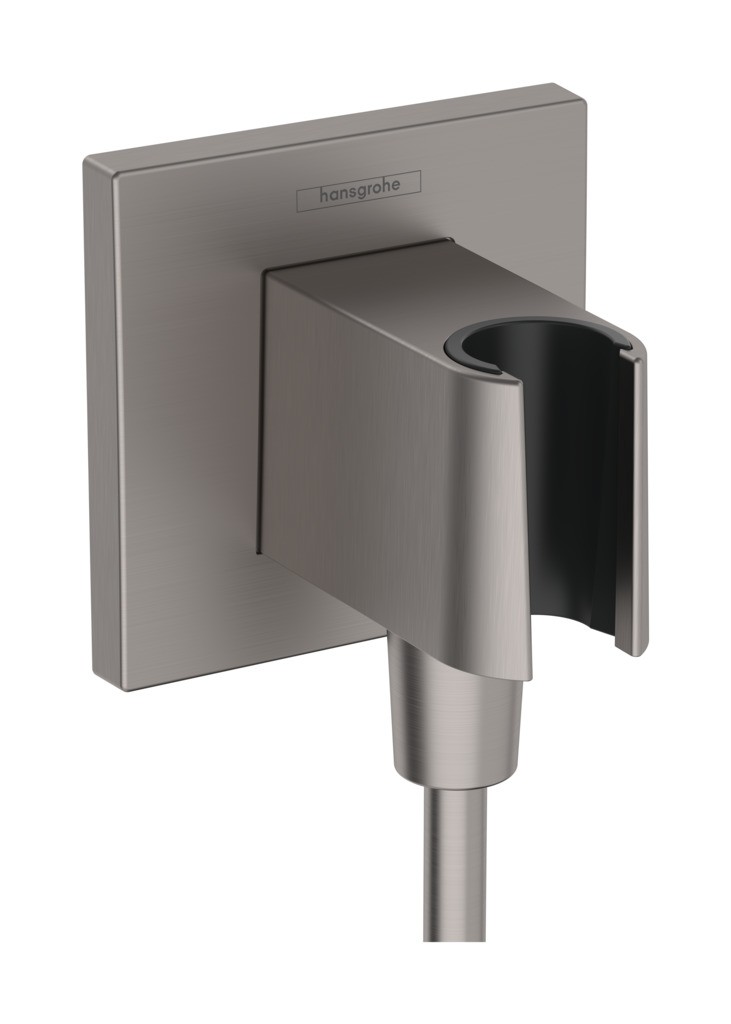 Hansgrohe Brausehalter FixFit E Porter KS für Handbrause brushed black chrome