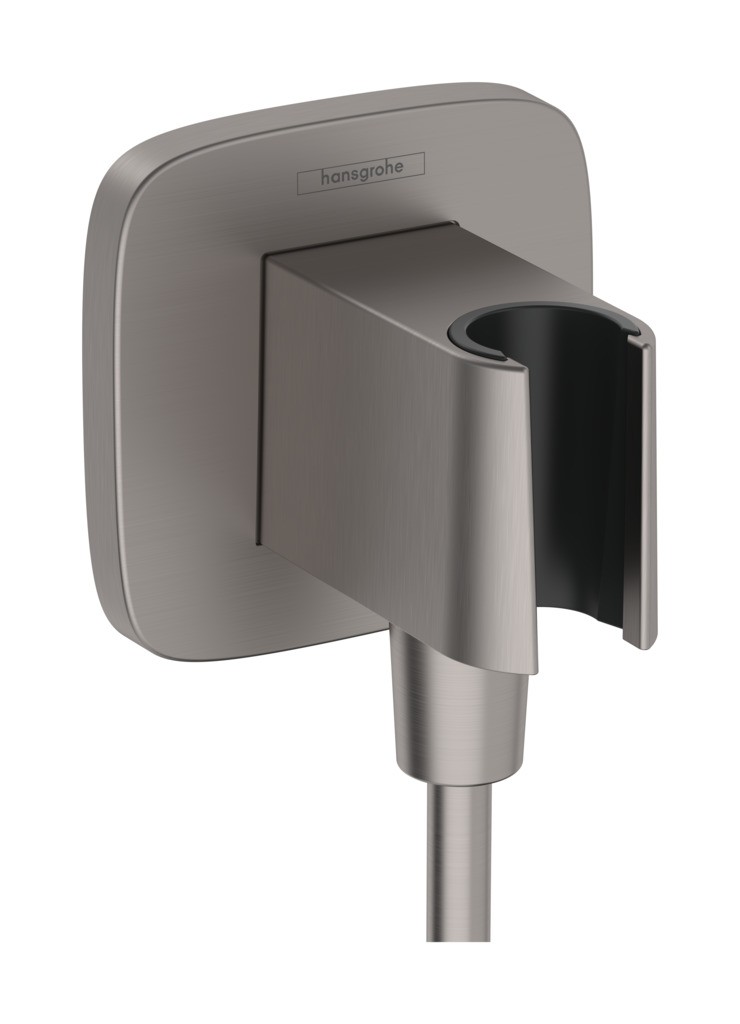 Hansgrohe Brausehalter FixFit Q Porter KS für Handbrause brushed black chrome