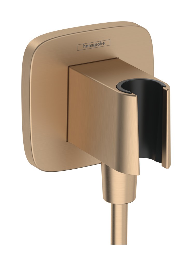 Hansgrohe Brausehalter FixFit Q Porter KS für Handbrause brushed bronze