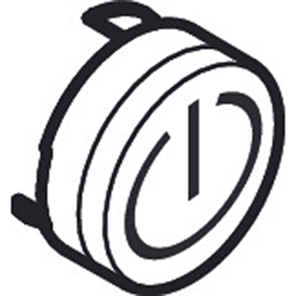 Hansgrohe Druckknopf Symbol ON/OFF mattschwarz 