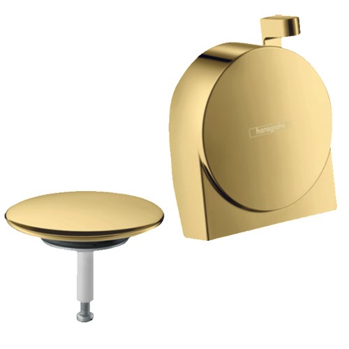 Hansgrohe Ein-, Ab- und Überlaufgarnitur Exafill S Fertigset Polished Gold Optik