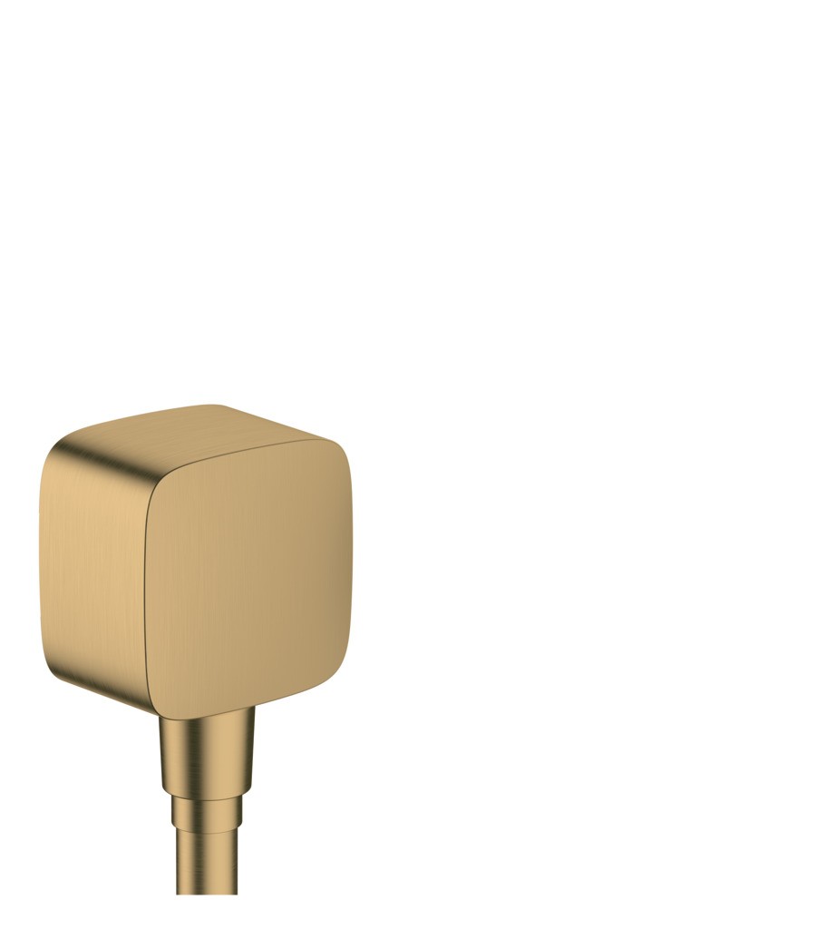 Hansgrohe FixFit Wandanschluss mit Rückflussverhinderer Brushed Bronze