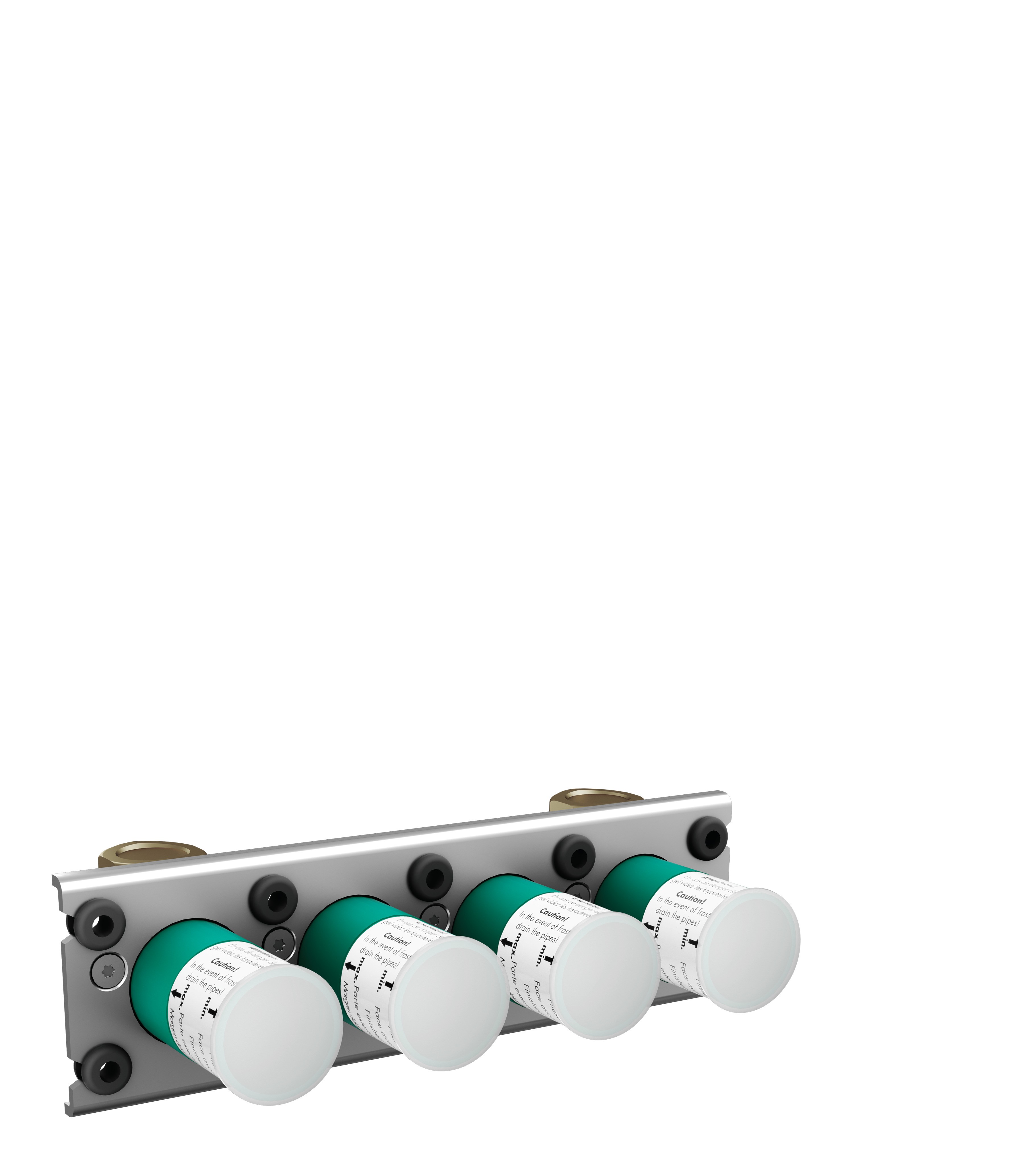 Hansgrohe Grundset Thermostat Aufputz/Unterputz Universal Axor 3 Verbraucher chrom
