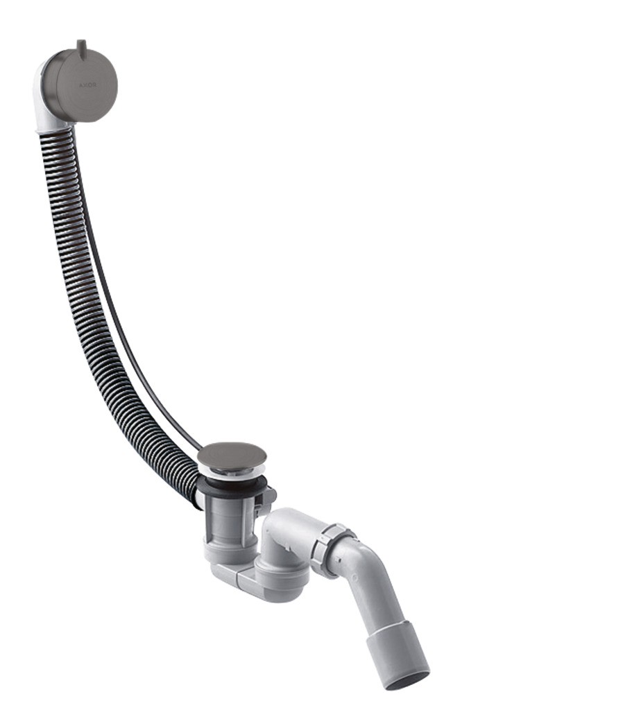 Hansgrohe Komplettset Ablauf- und Überlaufgarnitur für Normalwannen Brushed Black Chrome