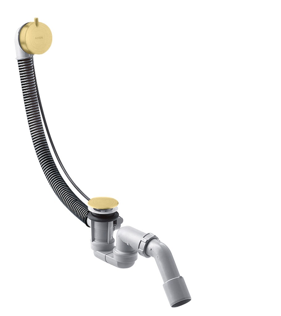 Hansgrohe Komplettset Ablauf- und Überlaufgarnitur für Normalwannen Brushed Brass