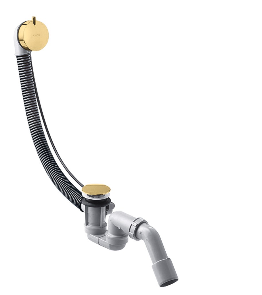 Hansgrohe Komplettset Ablauf- und Überlaufgarnitur für Normalwannen Polished Gold Optic