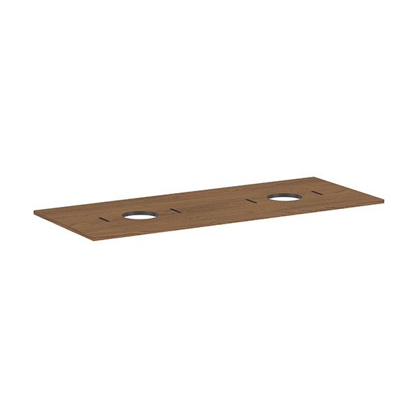 Hansgrohe Konsole Xilesa E 1375x550mm  m.2 Ausschnitten Aufsatzwasch.o.Hl ECHK