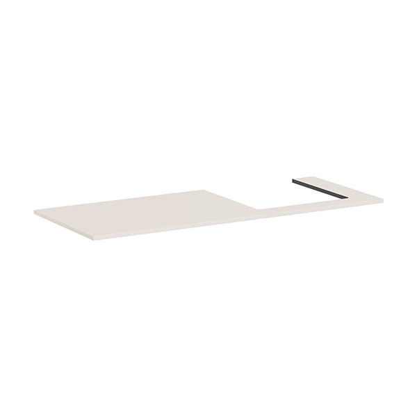 Hansgrohe Konsole Xilesa E 1375x550mm  m.Ausschnitt rechts Aufsatzwasch.ge SBma