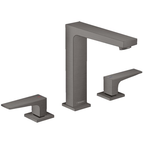 Hansgrohe Metropol 3-Loch Waschtischarmatur 160 Brushed Black