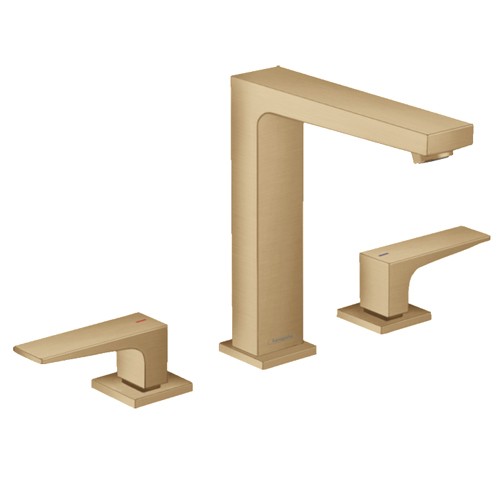 Hansgrohe Metropol 3-Loch Waschtischarmatur 160 Brushed Bronze