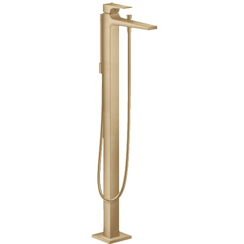 Hansgrohe Metropol Wannenmischer Brushed Bronze Fertigset zur Bodenmontage 