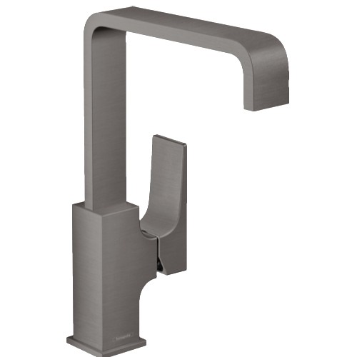 Hansgrohe Metropol Waschtischmischer 230 Brushed Black Schwenkauslauf mit Push-Open Ablaufg.