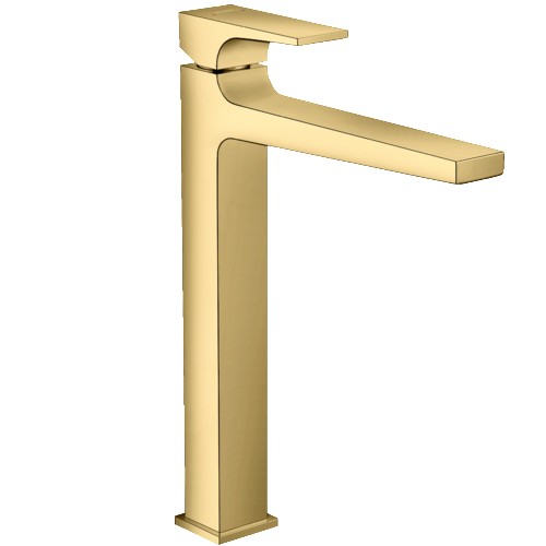 Hansgrohe Metropol Waschtischmischer 260 Polished Gold Optik mit Push-Open Ablaufgarnitur